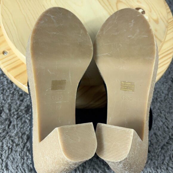 GAP San Francisco Boots Womens Size 10 Black Leather Crepe Sole Chunky Platform - Picture 9 of 9